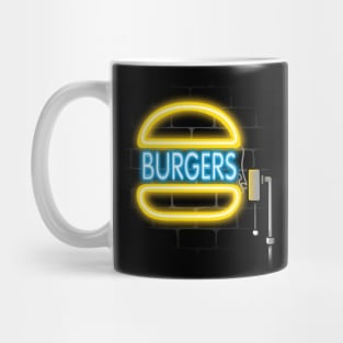 burger light sign Mug